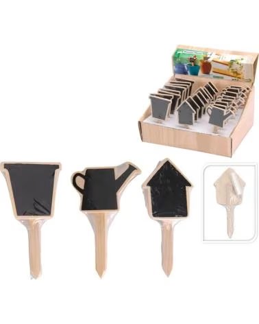 PROGARDEN CONJUNTO DE ARDÓSIAS DECORATIVAS PARA JARDIM COM ESTACA DE MADEIRA MULTICOLOR