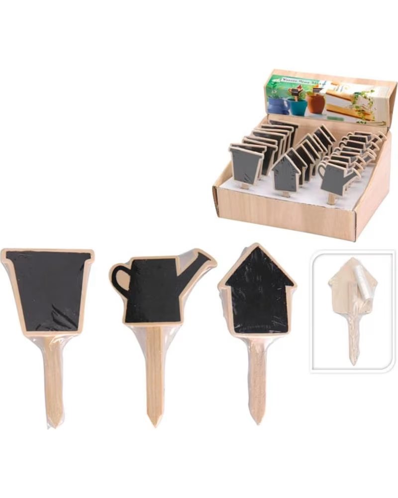 PROGARDEN DECORATIVE GARDEN CHALKBOARD SET WITH WOODEN STAKE MULTICOLOR