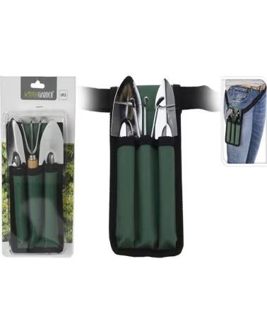 PROGARDEN PROGARDEN CONJUNTO DE FERRAMENTAS DE JARDINAGEM COM BOLSA DE CINTO MULTICOLOR