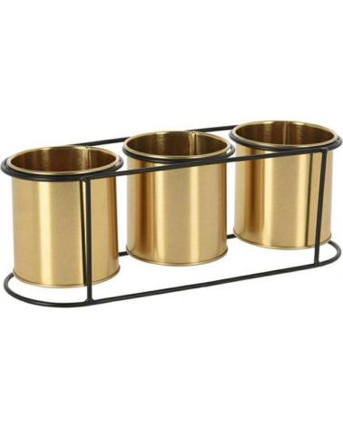 PROGARDEN ORGANIZADOR DE SOBREMESA CON TRES RECIPIENTES ESTILO MINIMALISTA MULTICOLOR