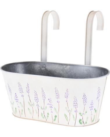 PROGARDEN MACETERO COLGANTE DE METAL CON DISEÑO FLORAL MULTICOLOR