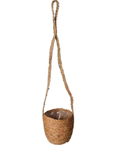 PROGARDEN SET DE MACETEROS COLGANTES DE YUTE NATURAL MULTICOLOR