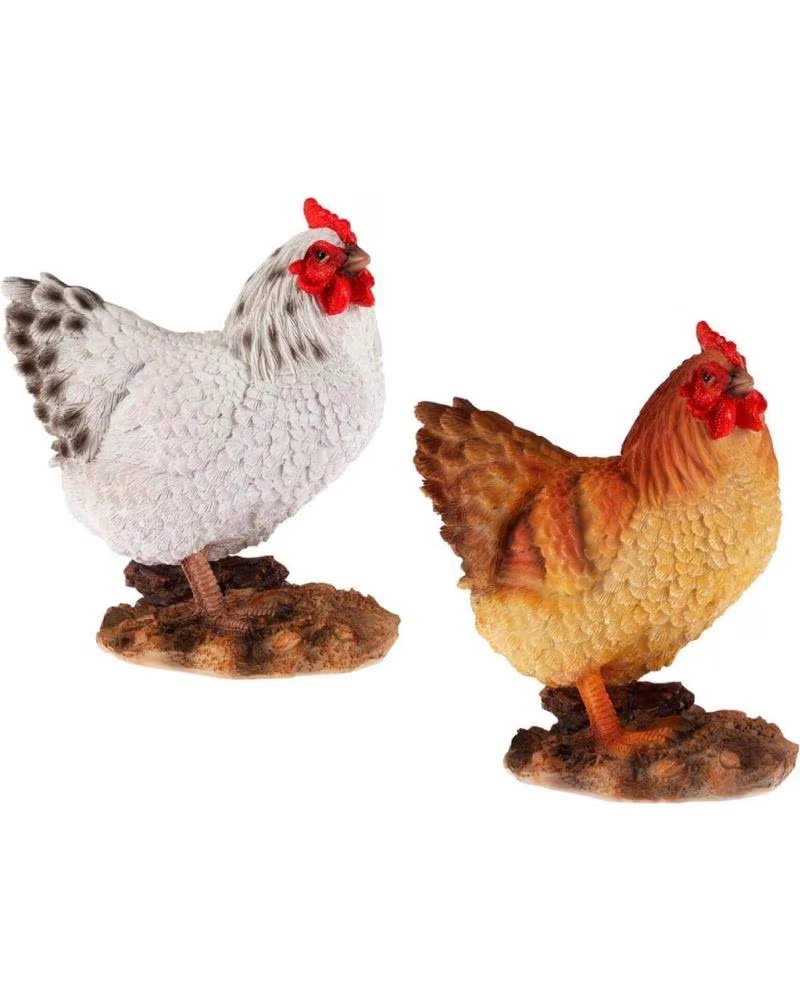 PROGARDEN PROGARDEN SET AUS DEKORATIVEN HÜHNERFIGUREN MULTICOLOR