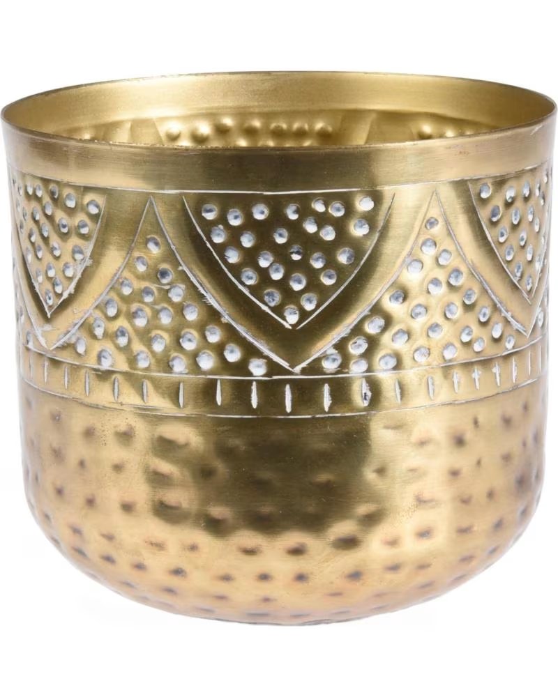 PROGARDEN MACETERO DECORATIVO DE METAL LABRADO MULTICOLOR