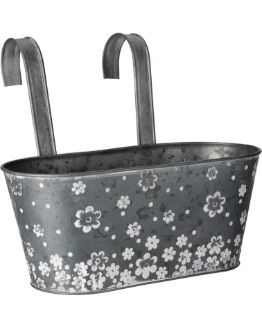 PROGARDEN MACETERO COLGANTE METÁLICO ESTAMPADO FLORAL MULTICOLOR