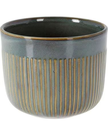 PROGARDEN VASO DE CERÂMICA ESTRIADO BICOLOR MULTICOLOR