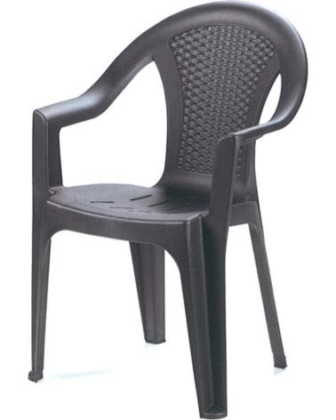 PROGARDEN SILLA FIJA DE EXTERIOR EN RESINA MULTICOLOR