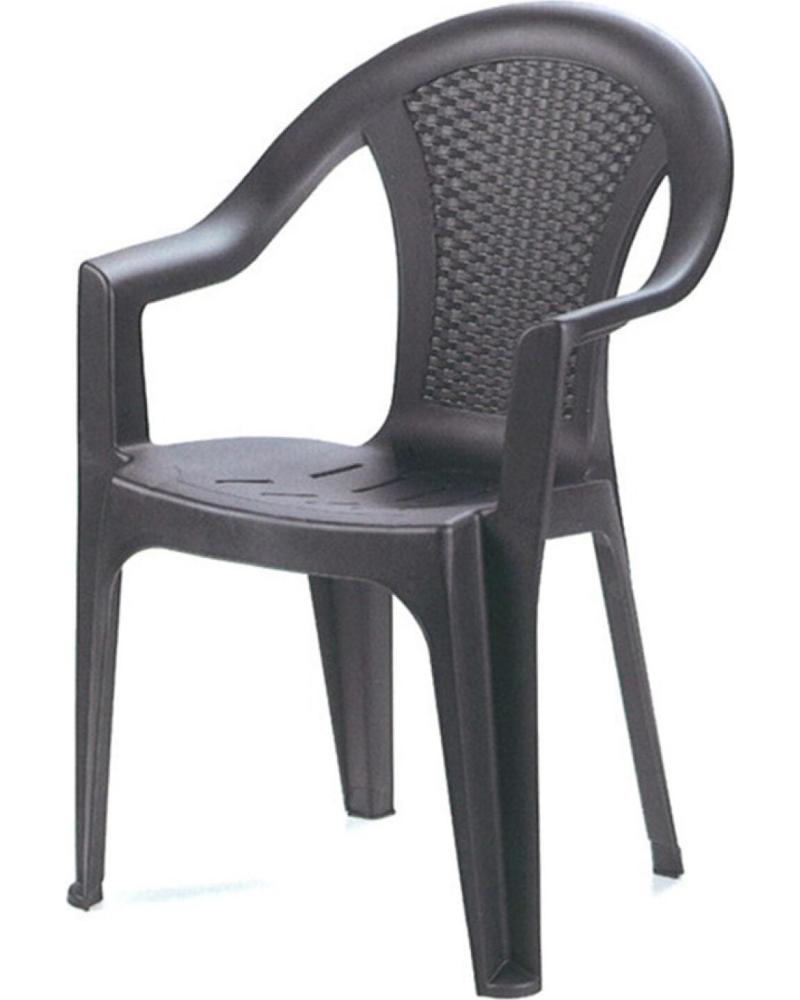 PROGARDEN SILLA FIJA DE EXTERIOR EN RESINA MULTICOLOR