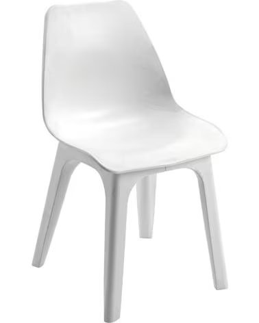 PROGARDEN SEDIA FISSA DAL DESIGN ERGONOMICO IN POLIPROPILENE MULTICOLOR