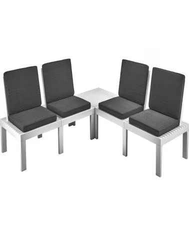 PROGARDEN PROGARDEN CONJUNTO DE JARDIM MODULAR COM MESA E CADEIRAS MULTICOLOR
