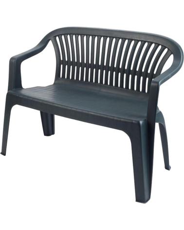 PROGARDEN BANCO DE JARDÍN FIJO DE RESINA PROGARDEN MULTICOLOR