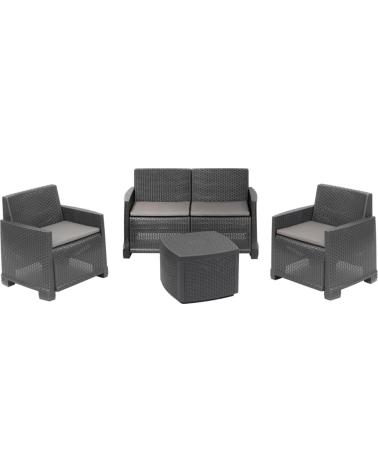 PROGARDEN CONJUNTO DE MOBILIARIO DE EXTERIOR PROGARDEN MULTICOLOR