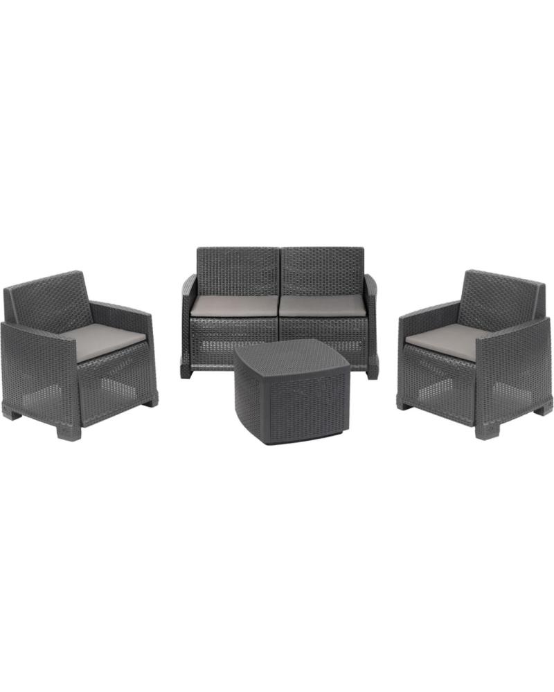 PROGARDEN CONJUNTO DE MOBILIARIO DE EXTERIOR PROGARDEN MULTICOLOR