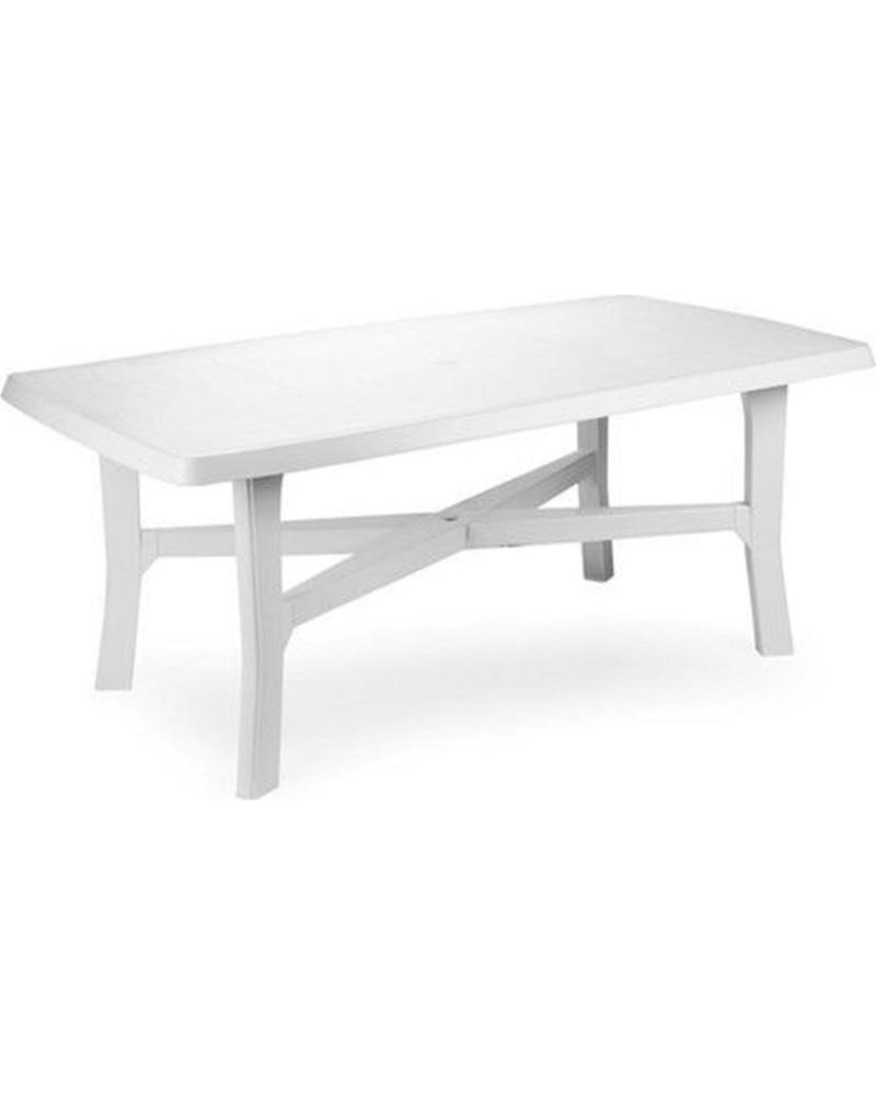 PROGARDEN MESA DE JARDÍN RECTANGULAR PROGARDEN ESTILO RÚSTICO MULTICOLOR