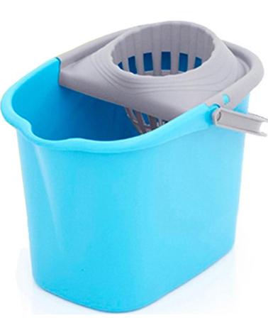 PLASTIKEN CUBO DE FREGAR RECTANGULAR PLASTIKEN 10L CON ESCURRIDOR INTEGRADO MULTICOLOR