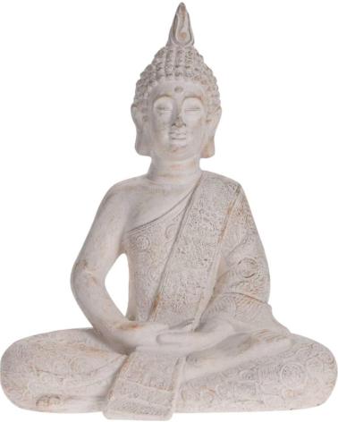 PROGARDEN FIGURA DECORATIVA BUDA SENTADO ESTILO ZEN MULTICOLOR