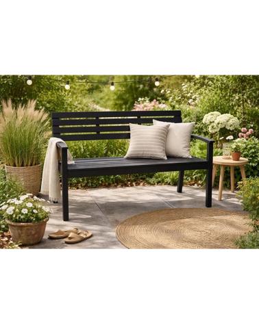 PROGARDEN BANCO DE JARDÍN ESTILO CLÁSICO EN METAL MULTICOLOR