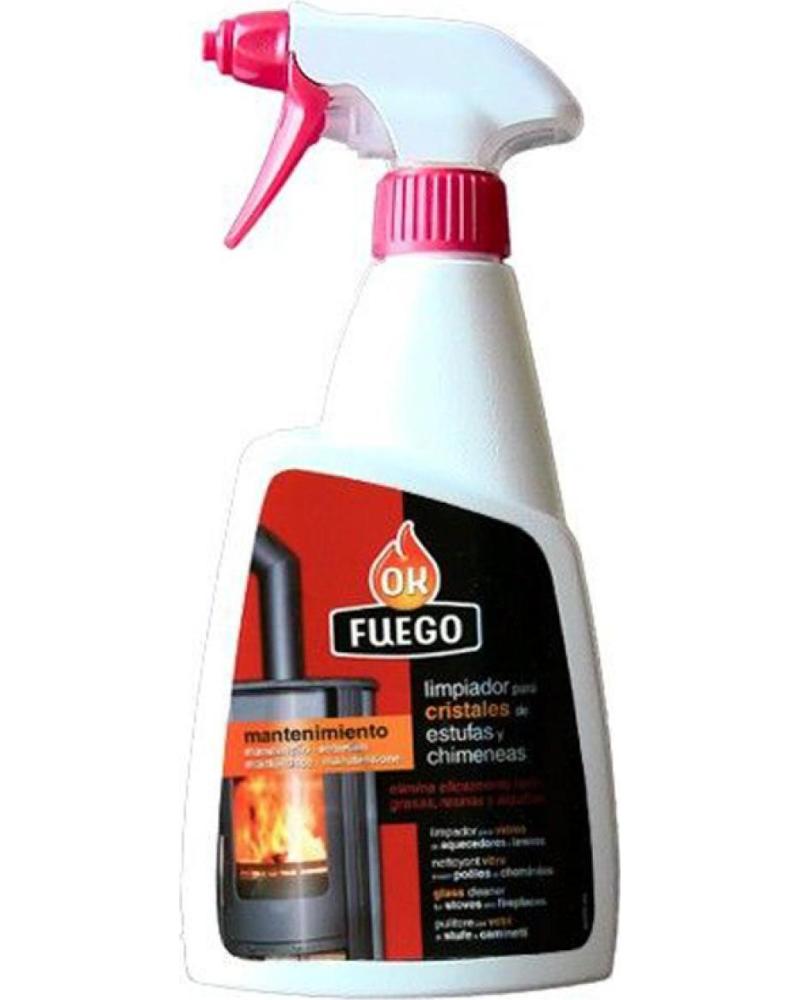 OK LIMPIADOR ESPECIAL PARA CRISTALES DE ESTUFAS Y CHIMENEAS FUEGO MULTICOLOR