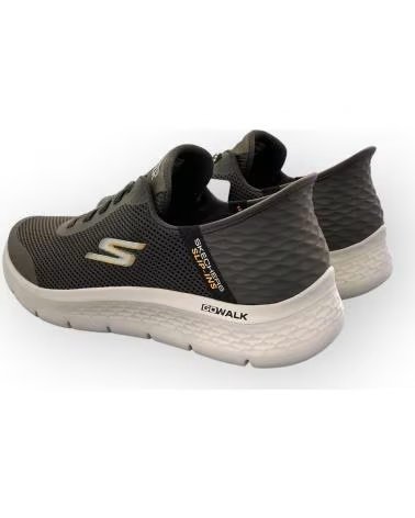 SCARPE SKECHERS SLIP-INS GO WALK FLEX HANDS UP MARRONE 216324-BRN DA UOMO MARRóN