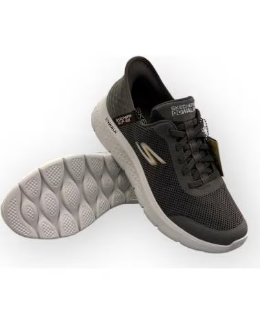 SCARPE SKECHERS SLIP-INS GO WALK FLEX HANDS UP MARRONE 216324-BRN DA UOMO MARRóN