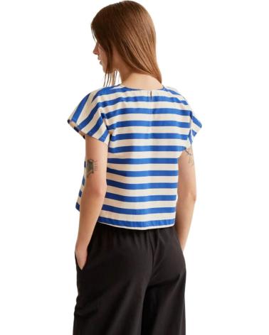 COMPAIA FANTASTICA TOP A RAYAS MANGA CORTA MULTICOLOR