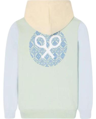 SILBON SUDADERA CON CAPUCHA Y ESTAMPADO DE TENIS VERDE