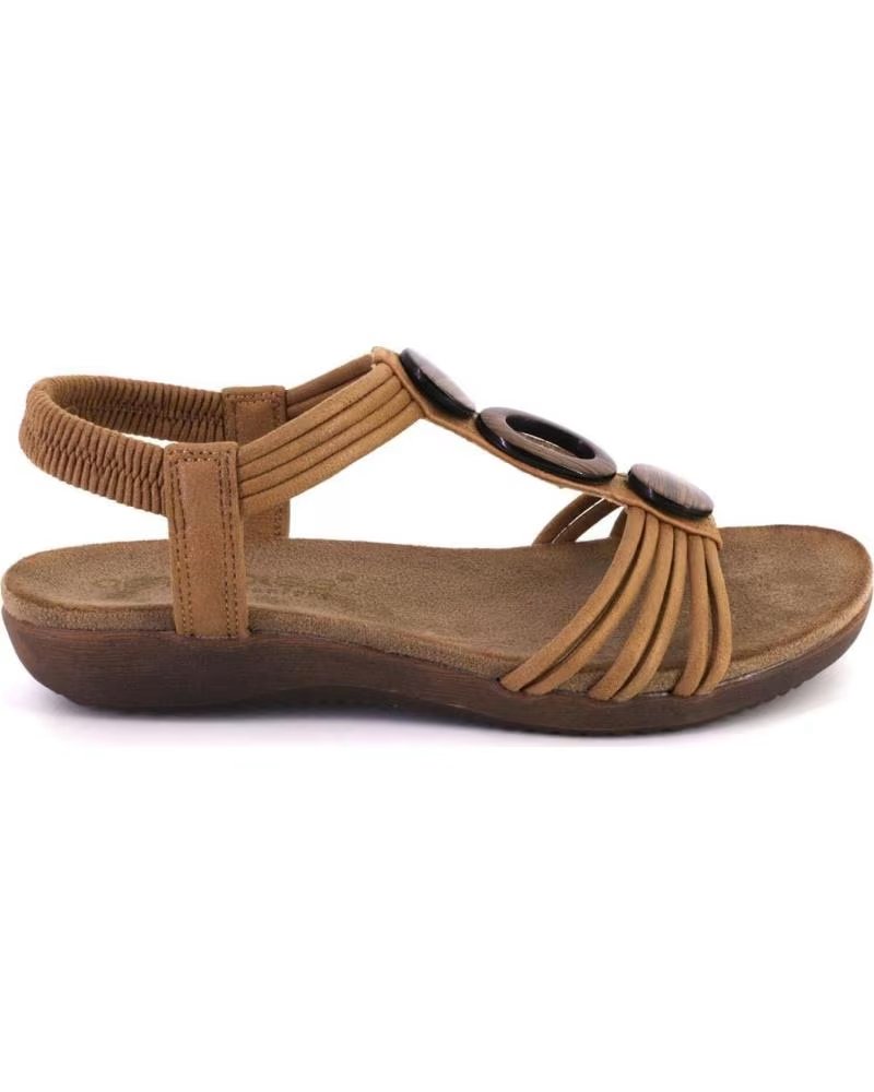 AMARPIES 26676 SANDALIAS DE MUJER BRONCE