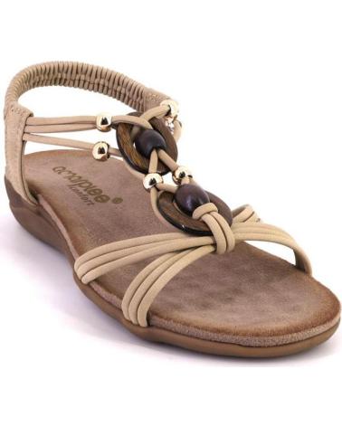 AMARPIES 28685 SANDALIAS DE MUJER BEIGE