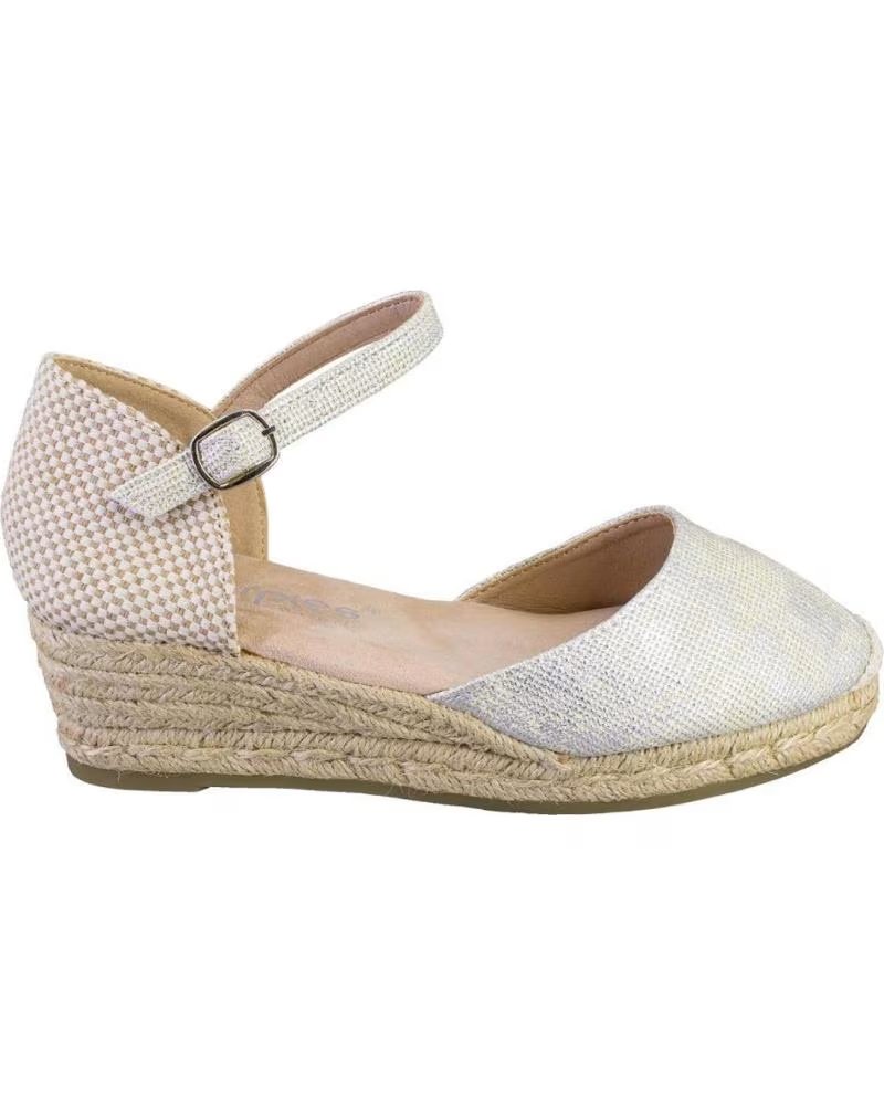 AMARPIES 26483 ALPARGATAS DE MUJER PLATA