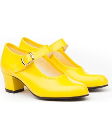 Shuhe ferse für Damen und Mädchen ANGELITOS ZAPATO FLAMENCA 302 AMARILLO