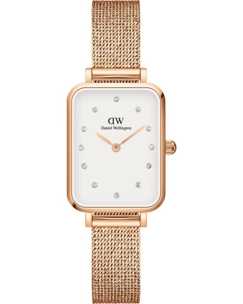 DANIEL WELLINGTON RELOJ DANIEL WELLINGTON DW00100527 DE CAJA RECTANGULAR CON CORREA DE MALLA ROSA