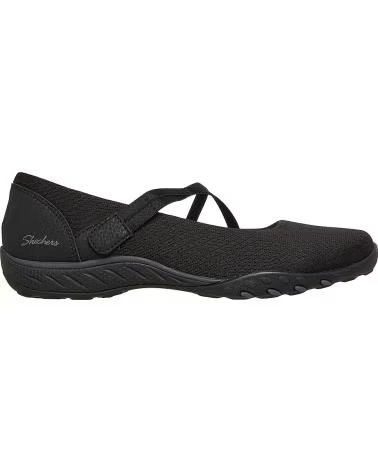 SKECHERS BALLERINE SKECHERS 100771 BREATHE-EASY BLACK
