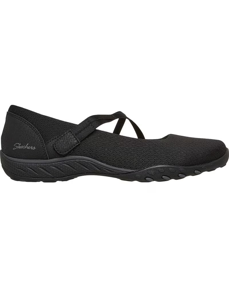 SKECHERS BALLERINE SKECHERS 100771 BREATHE-EASY BLACK