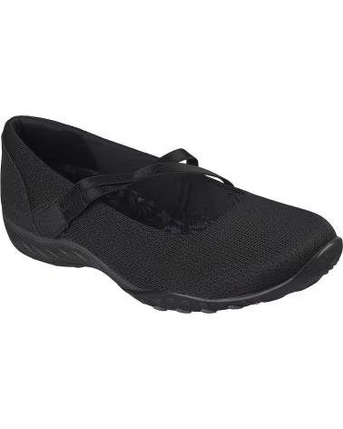 SKECHERS BALLERINE SKECHERS 100771 BREATHE-EASY BLACK