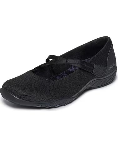 SKECHERS BALLERINE SKECHERS 100771 BREATHE-EASY BLACK
