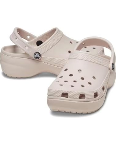 CROCS PLATFORM CLOG SANDALS 206750 NUDE