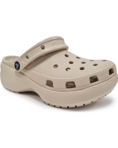 CROCS CLASSIC PLATFORM CLOG BEIGE