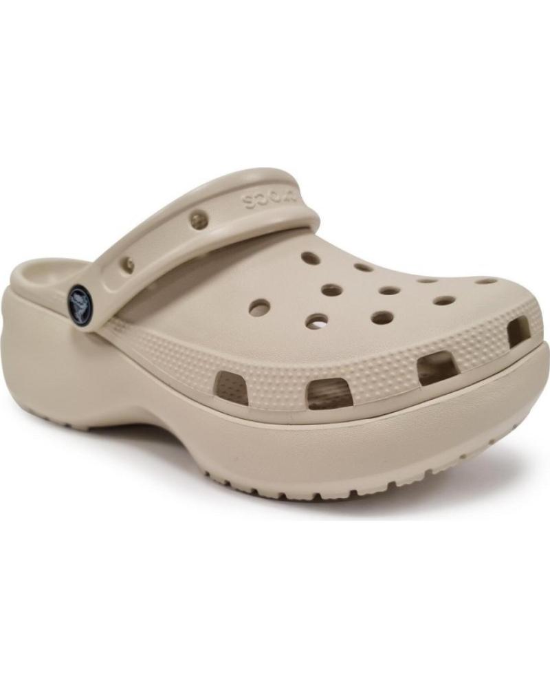 CROCS CLASSIC PLATFORM CLOG BEIGE