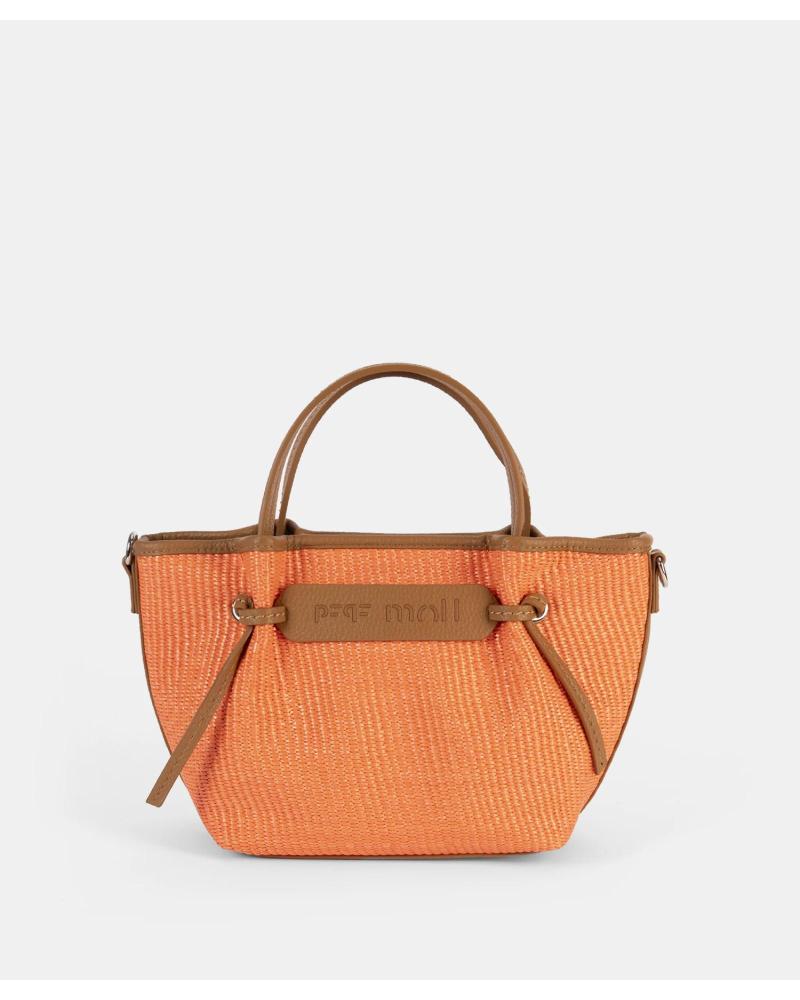 PEPE MOLL BOLSO MANO RAFIA CON BANDOLERA — 261310 NARANJA