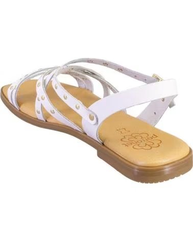 PORRONET SANDALIA PORRONET 3223 CON TIRAS Y HEBILLA BLANCO