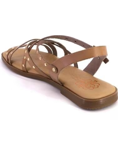 PORRONET PORRONET 3223 LEATHER SANDALS WITH STRAPS AND STUDS TAUPE