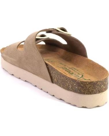 AUTENTI AUTENTI 11097 MULES IN CAMOSCIO TAUPE