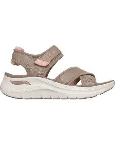SKECHERS SANDALI SPORTIVI SKECHERS 164078 TAUPE