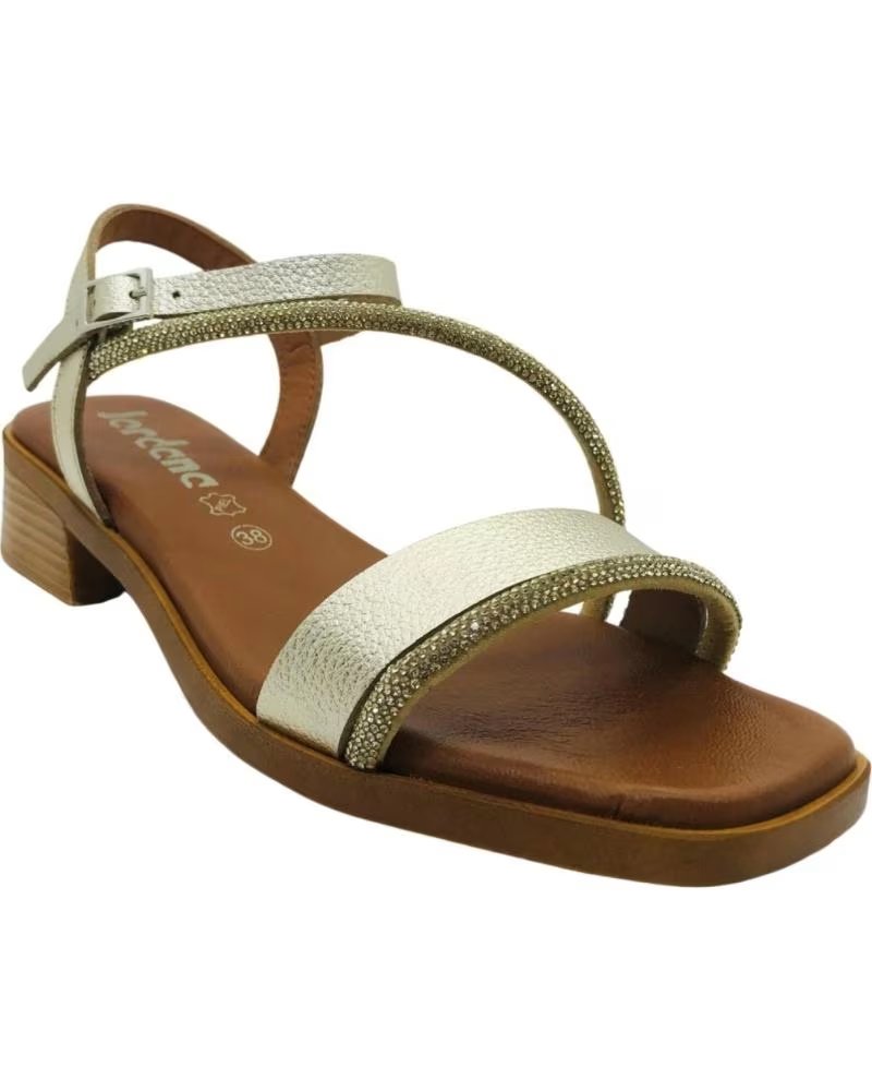 JORDANA SANDALO CON TACCO BASSO JORDANA 4180 ORO ORO