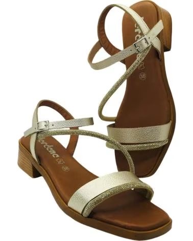JORDANA SANDALO CON TACCO BASSO JORDANA 4180 ORO ORO