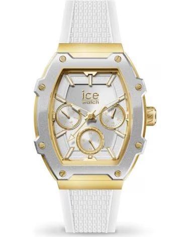 ICE CHRONOGRAPH UHR 023897 MIT SILIKONARMBAND BLANCO