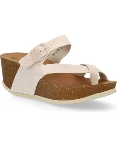 SPORT3PUNTO0 KEILSANDALE MIT VERSTELLBAREN RIEMEN UND KORK-OPTIK-SOHLE VARIOS COLORES