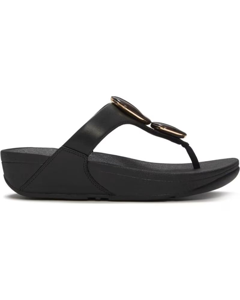 FITFLOP SANDALI LULU MARBLED CON PIATTAFORMA ERGONOMICA NERO RIF 1174943 NEGRO