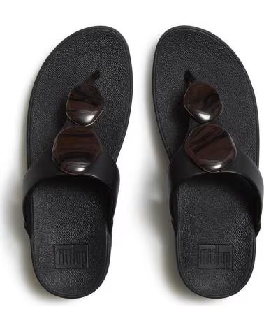 FITFLOP SANDALI LULU MARBLED CON PIATTAFORMA ERGONOMICA NERO RIF 1174943 NEGRO