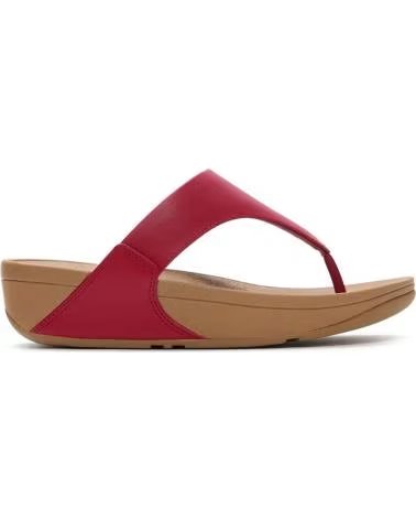 FITFLOP SANDÁLIAS DE DEDO LULU EM PELE BURDEOS